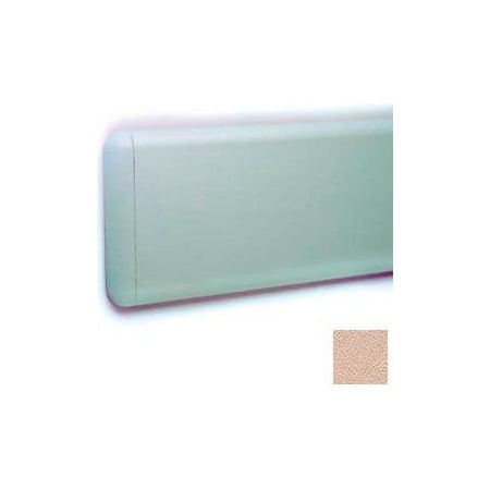 Pawling Wall Guard W/Rounded Top & Bottom Edges, Plastic Clip Retainer System, 7-3/4"H x 12'L, Doeskin WG-8C-12-268